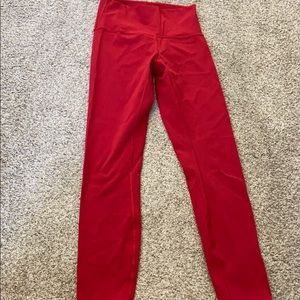 Red lululemon legging